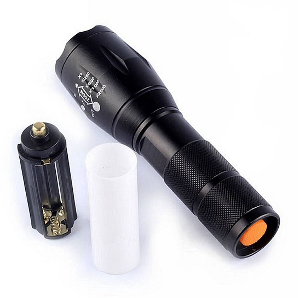 LED Flashlight 3800lumen XM L2 zoomable led torch suitable for 18650