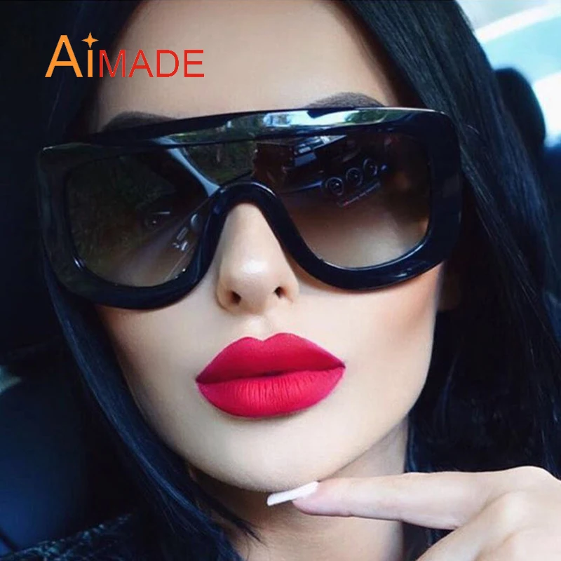 Aimade Kim Kardashian Fashion Designer Oversized Goggle Sunglasses