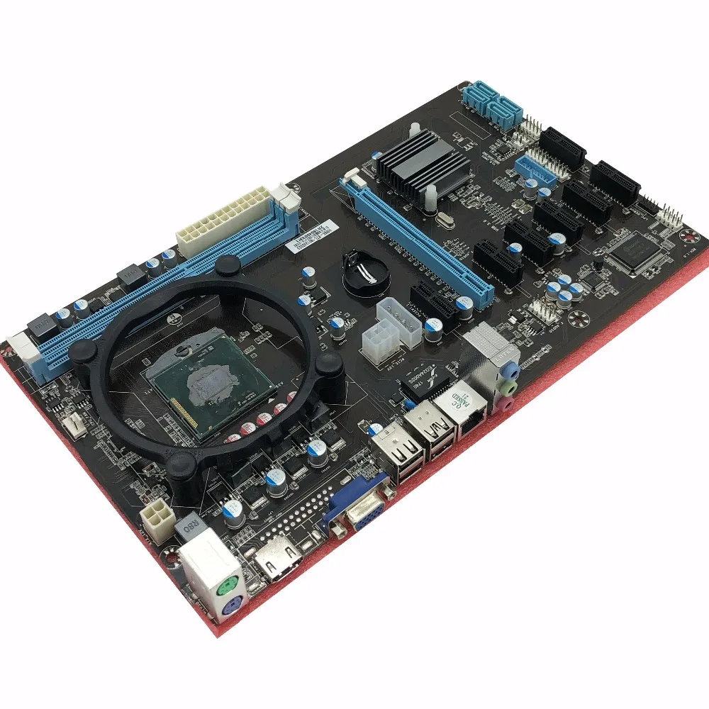 ETH miners (with cpu)motherboard 8 graphics card motherboard large board 6 7 8 GPU CARDS Better than H81 Pro BTC board