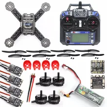 JMT DIY Toys FS-i6 Controller iA6 Receiver RC FPV Drone Mini Racer Quadcopter 190mm fpv f3 Carbon Fiber Racing Frame Kit