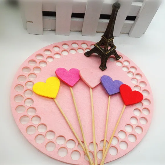 5pcs/lot Mixed Colors Creative Cake Flag Topper Cloth Flags For Wedding Birthday Party Cake Baking Decoration Supplies