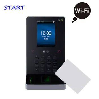 

UF600 Face Recognition Time Attendance Access Control 13.56Mhz Card Facial And Fingerprint Employee Attendance Time Clock