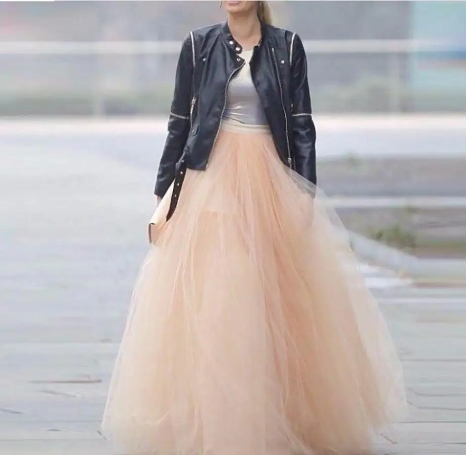 Высокая талия длинная Тюлевая юбка-пачка дешевые женские юбки формальная вечерняя одежда многослойная юбка высокое качество на заказ модная юбка