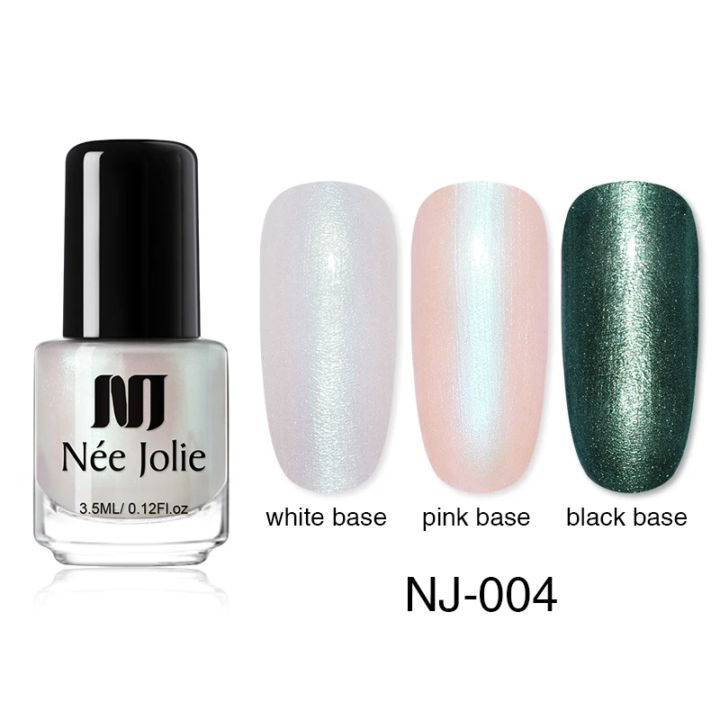 3.5ML Glimmer 004 NEE JOLIE 7,5 мл 3,5 мл зеркальная оболочка лак для ногтей мерцающий перламутровый стойкий лак для ногтей Быстросохнущий лак для ногтей - Цвет: 3.5ML Glimmer 004