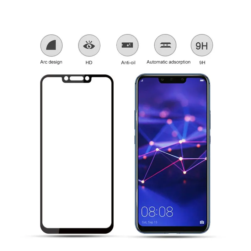 Закаленное стекло для Huawei Mate 20 Lite 9H защита экрана с полным покрытием защитная