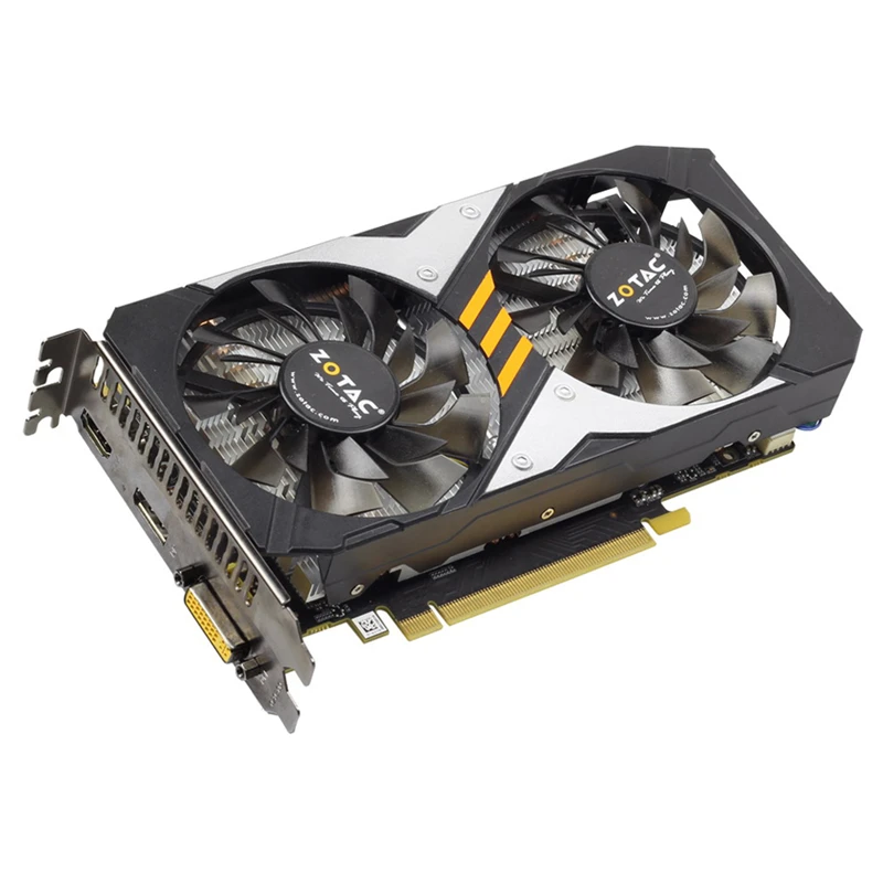 ZOTAC оригинальная видеокарта GPU GTX 960 4GD5 128 бит GDDR5 видеокарты GM206 PCI E для NVIDIA карта