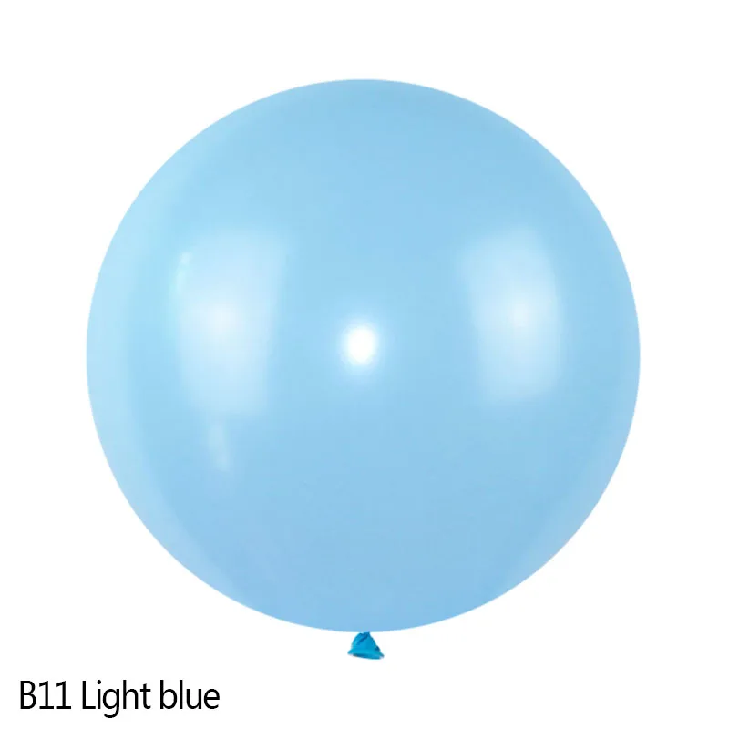 1 шт. 36 см со стразами латексных воздушных шаров с Свадебные украшения гелий большой гигантские надувные шарики для день рождения вечерние Decora надувные воздушные шары - Цвет: light blue