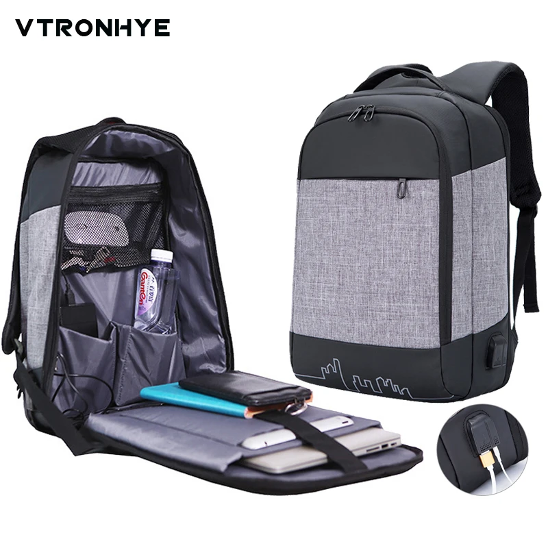 

15.6 Inch Multifunction USB Charging Anti-thief Men Laptop Backpacks for Teenager Fashion Male Mochila Leisure Travel Backpack