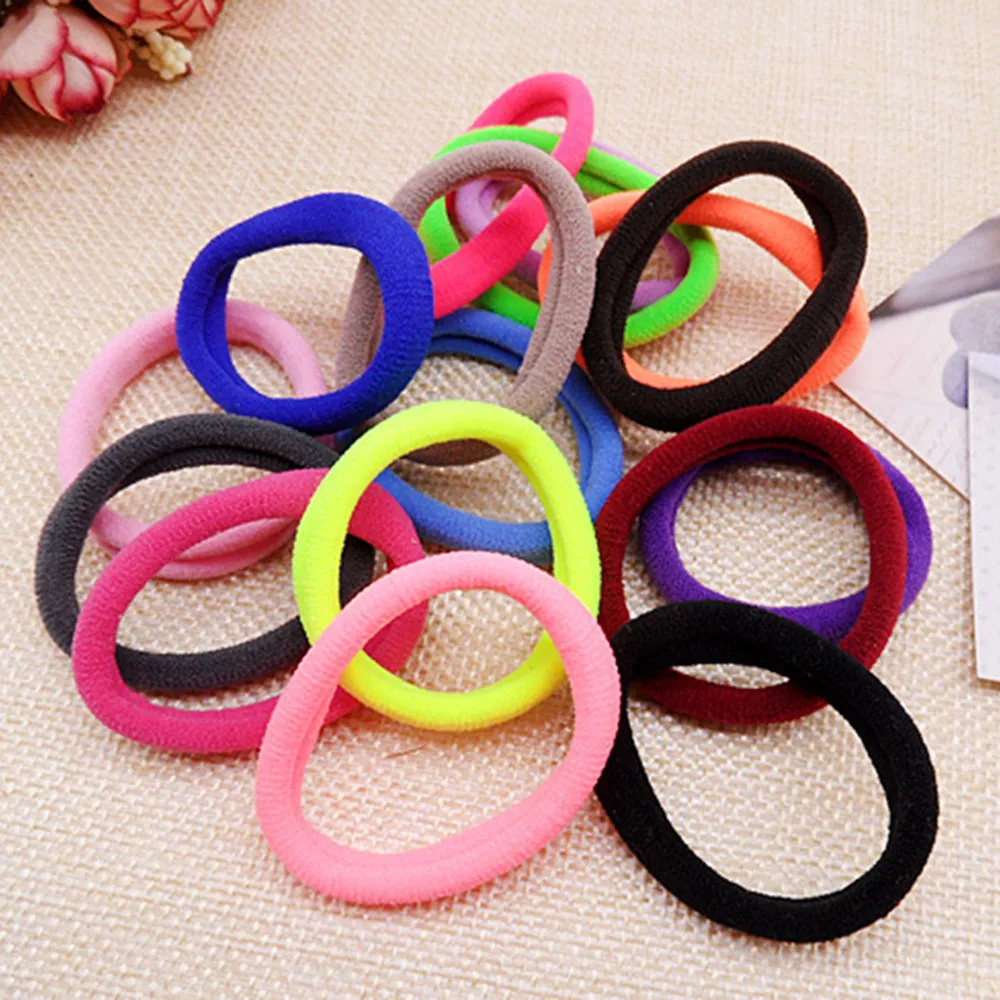 

HAICAR 50 pcs lowest price Girl Braider Candy Color Elastic Hair Ties Band Rope Ponytail Bracelet hair holder Brace p# dropship