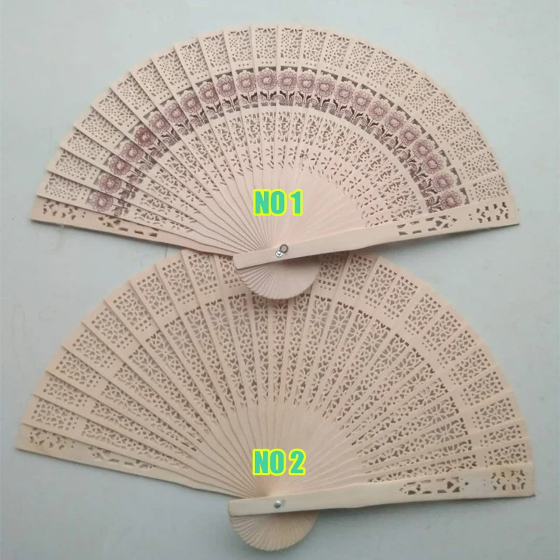 Рекомендуемый ручной вентилятор из сандалового дерева с сумкой из органзы для дам