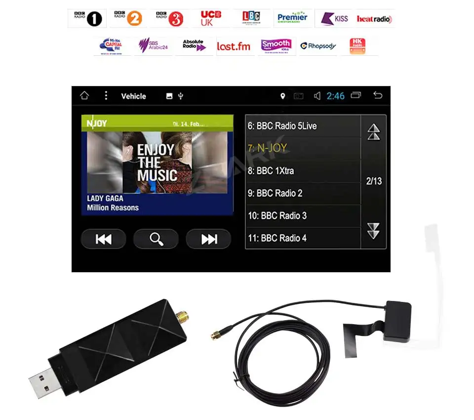 Excellent 6.1 inch HD Digital  Car Stereo GPS Android 8.1 for FIAT Grande Punto 199/310 2005-2009 Linea 323 2007-2011 YHTPD3L 9