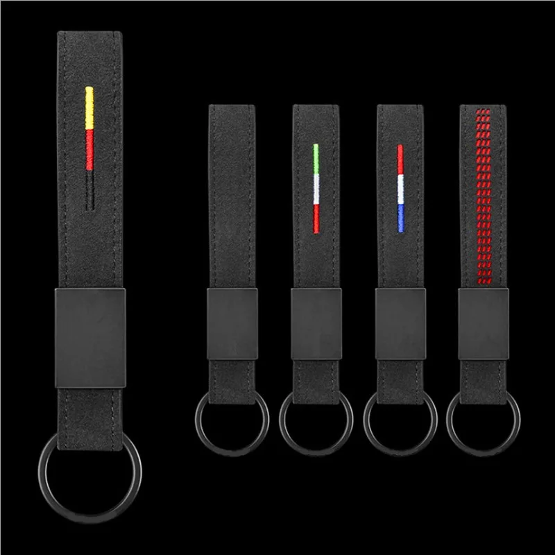 

1Pcs for saab 9-3 9-5 93 95 900 9000 Car styling Leather metal Auto Flip Button Key Creative Key Pendant Fashion Key Chain