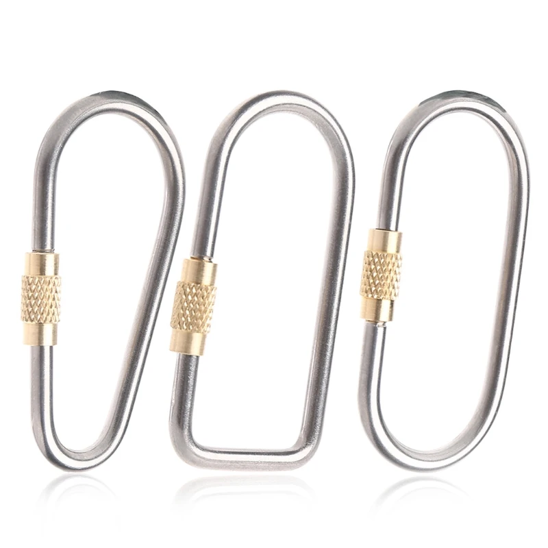 

Camping Link Titanium Alloy Carabiner Keychain Hanging Lock Buckle Hook Key Ring