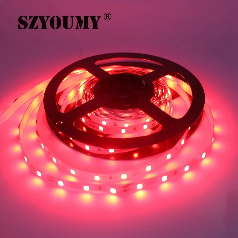 SZYOUMY IP20 Светодиодные ленты света 2835 SMD новый светодиодные ленты строка 60 Светодиодный S/M 12 V светодиодный лента + DC женский Разъем Бесплатная