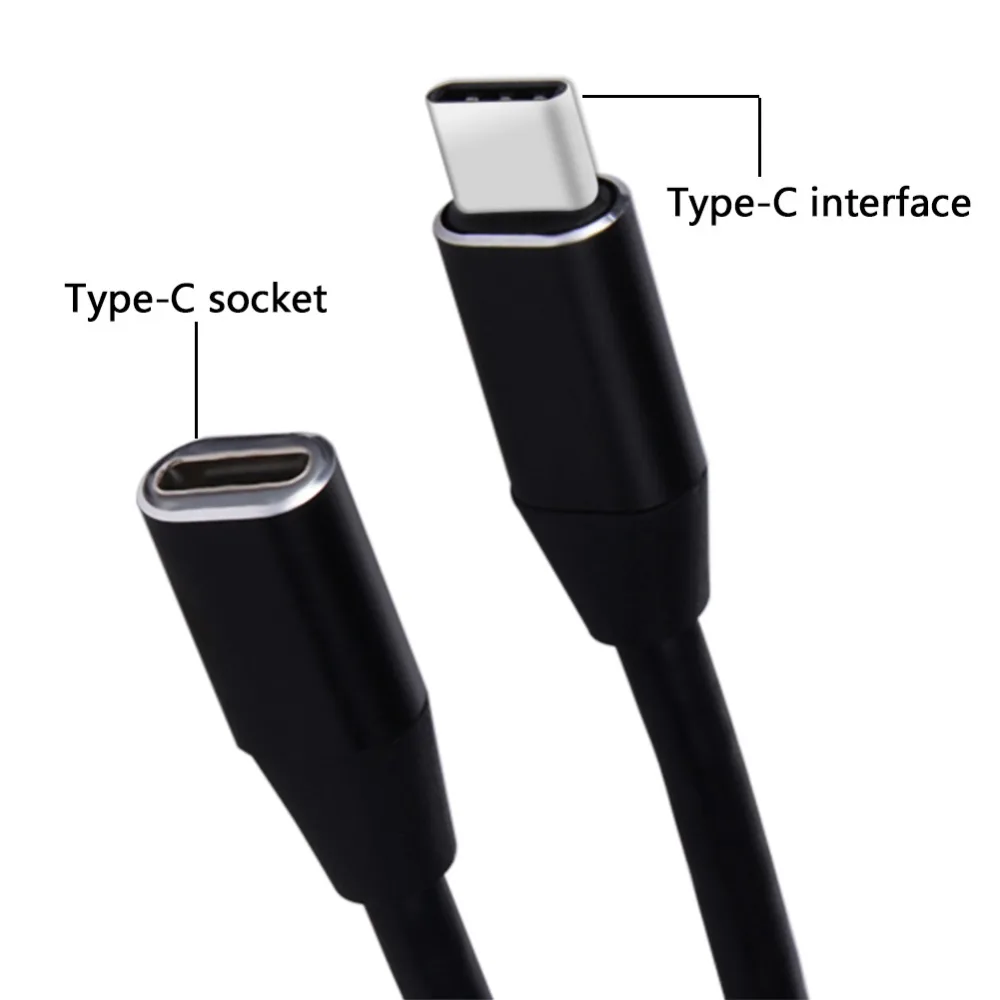 

1M USB Type C Cable USB 3.1 Data Video Cable USB-C Male to Female Extension Cable Type-C USB-C OTG Adapter Connector