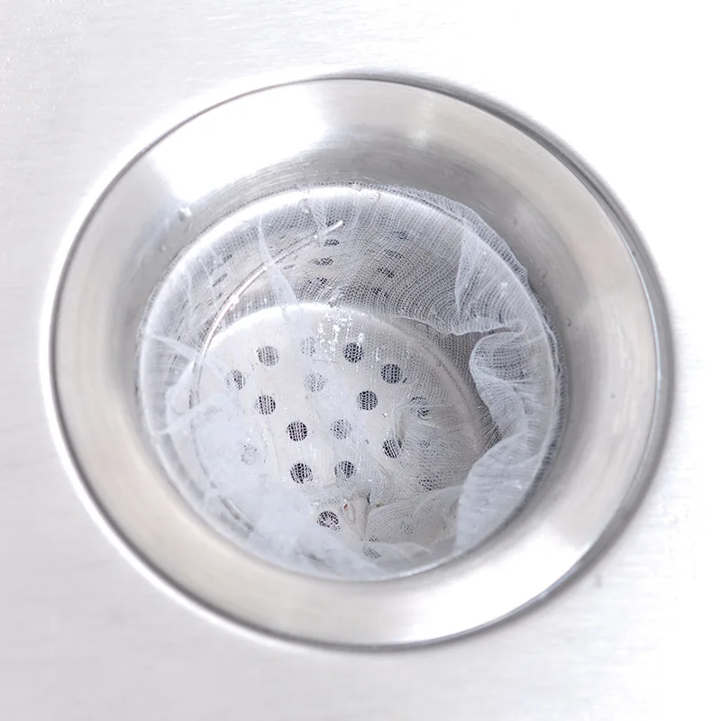

30PCS/100PCS Kitchen Sink Drain Hole Trash Strainer Mesh Disposable Garbage Bag Bathroom Kitchen Waste Bin Filter Bag Zero Waste
