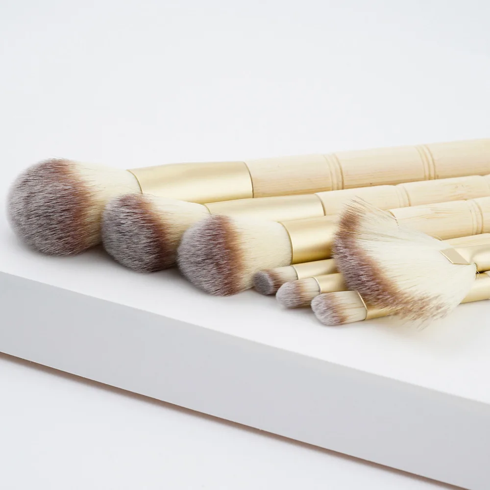 New Makeup Brushes 7Pcs Professional Brush Set Bamboo Foundation Eyeshadow Brush Beauty Cosmetic Tool pincel maquiagem (8)