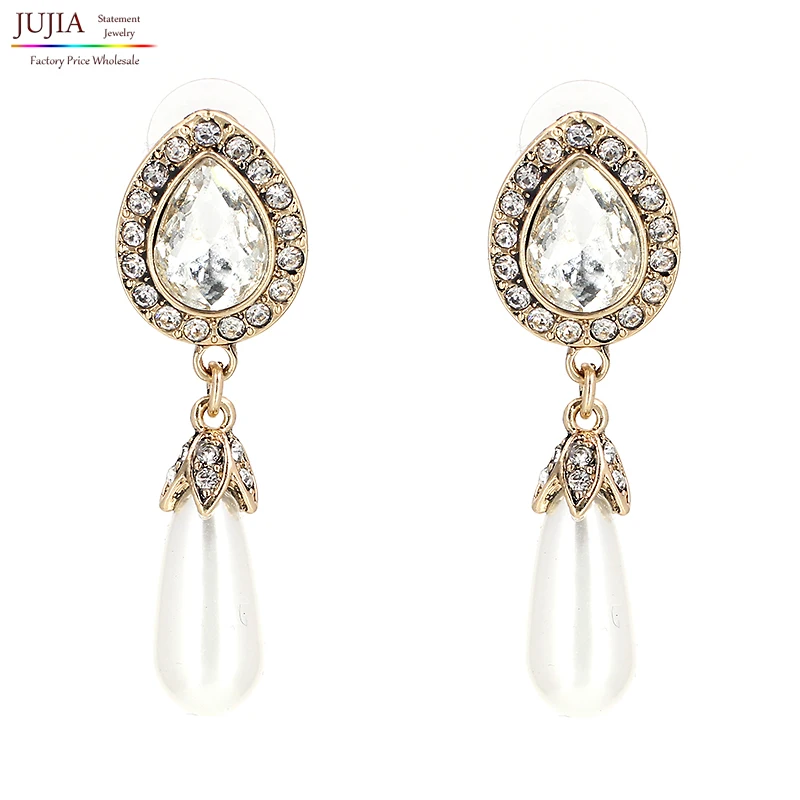 Оптовая продажа хорошее качество хрустальные серьги Новинка 2017 года заявление