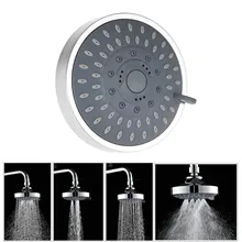 Best Price 4 inch Shower Head High Pressure ABS Chrome Finish Wall Mounted Showerheads with 5-mode Showering Swivel Joint Adjustable Faucet Best Price 4 inch Shower Head High Pressure ABS Chrome Finish Wall Mounted Showerheads with 5-mode Showering Swivel Joint Adjustable Faucet