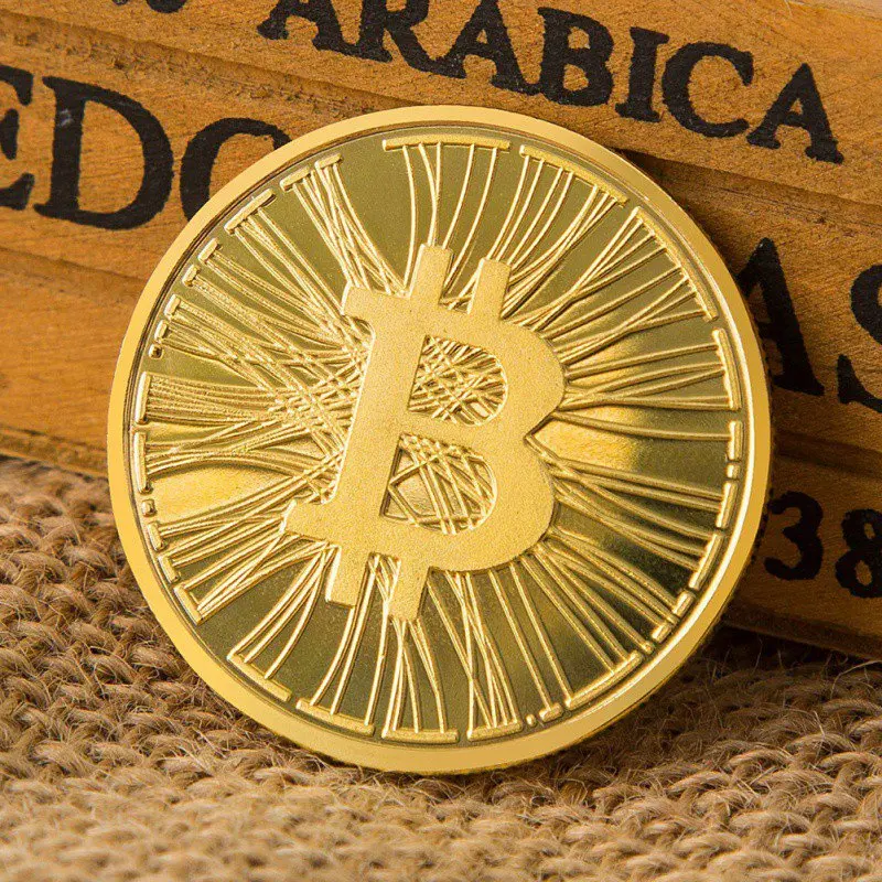 Gift Casascius Bit Coin Gold Plated Bitcoin Coin Collectible BTC Art Collection Physical gold commemorative coins Gift Casascius Bit Coin Gold Plated Bitcoin Coin Collectible BTC Art Collection Physical gold commemorative coins