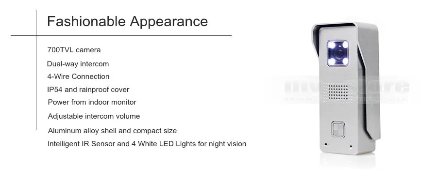 Diysecur 7 "Проводной видео-телефон двери Дверные звонки безопасности дома, домофон Системы 1 в 1-вне
