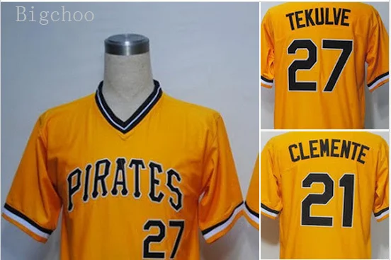 roberto clemente yellow jersey