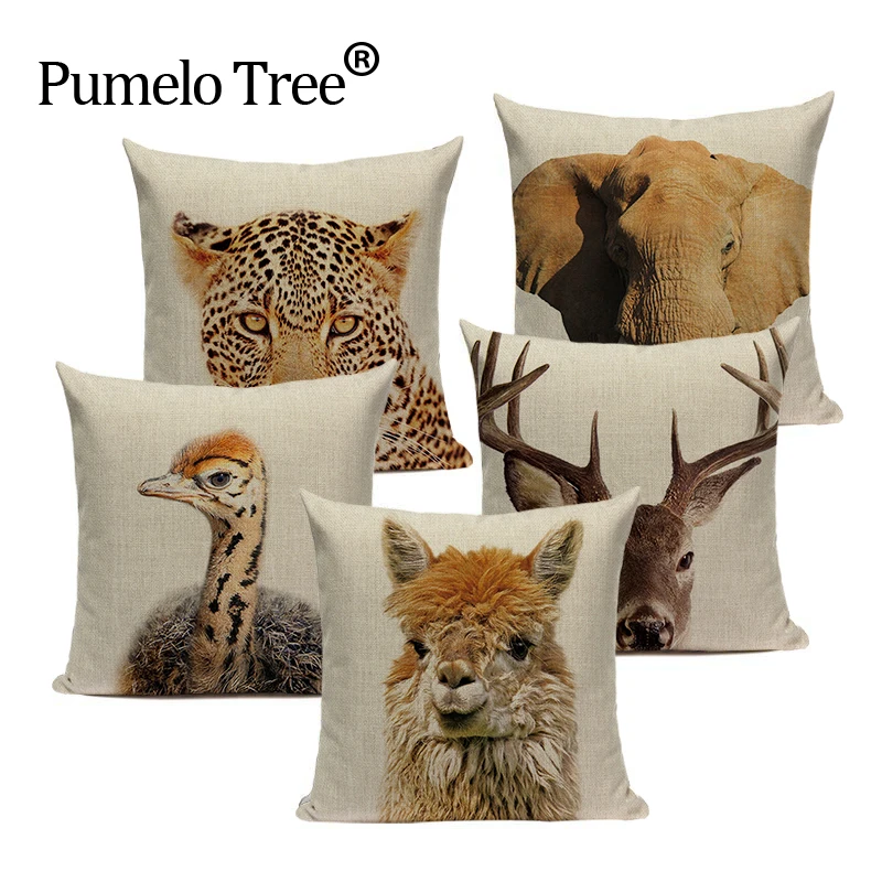 Special Price Throw Pillows Cushions Animal-Series Tiger-Elephant High-Quality Custom Home-Decor Car Vq3OK6WB