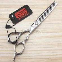 6 0Inch Kasho Thinning Scissors Professional Salon Human Hair Thinning Scissors 1pcs Fashional Hair Tool LZS0146