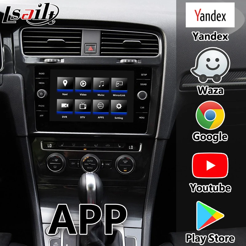 Android 7,1 gps навигационная коробка для Volkswagen golf7- с LVDS видео интерфейс Поддержка carplay, android Авто по Lsailt