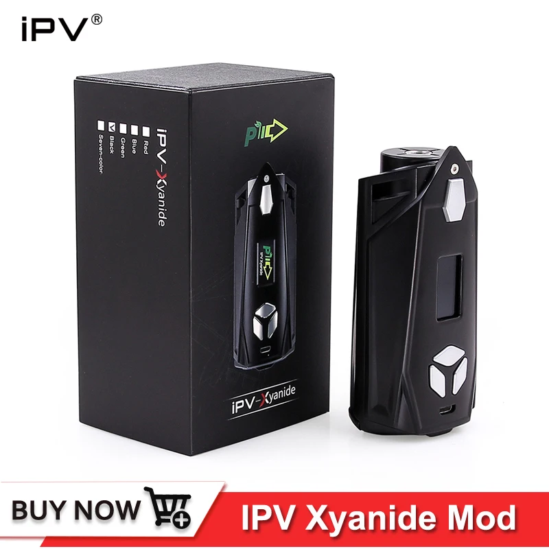 Original IPV Xyanide Mod Box 200W fit for dual 18650 Battery TC