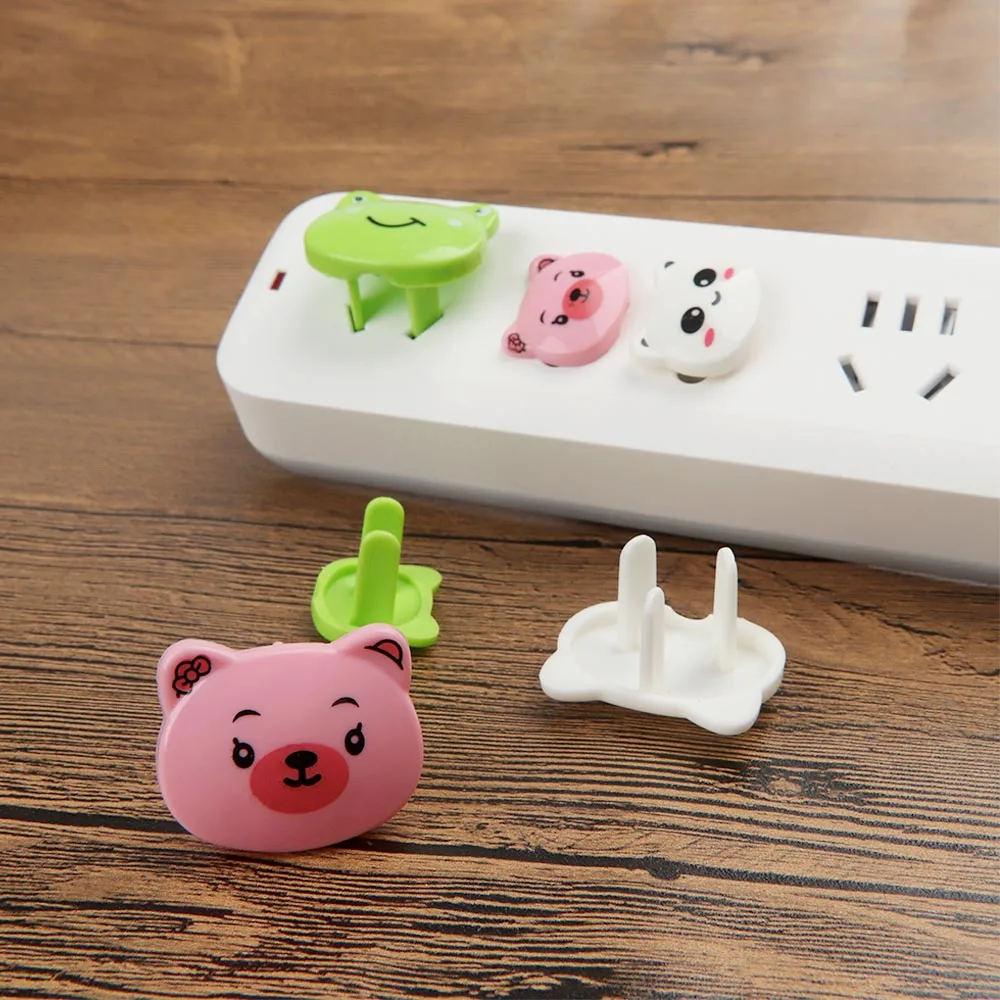 

10pcs Cartoon Power Socket Protective Cover Electrical Outlet Protection from Children Baby Safety Anti Electric Shock