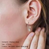 E-Manco, estilo coreano, pendientes broche minimalista pendientes de acero inoxidable para las mujeres diseñador de lujo de la joyería para las mujeres ► Foto 2/4