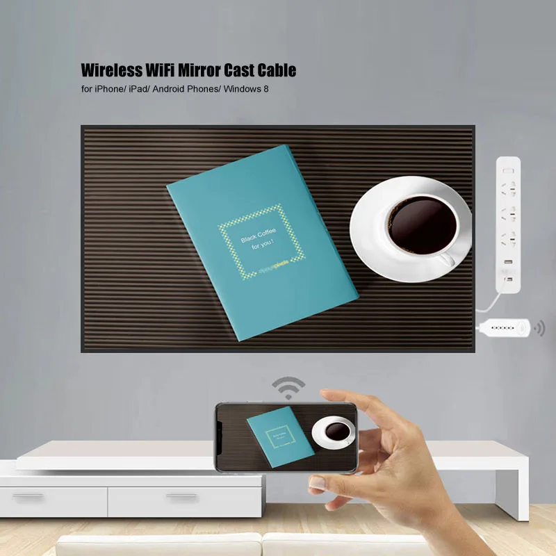 Ceny Bezprzewodowy WiFi lustro obsada kabel do MHL do konwertera HDMI 1080P adapter hdtv kabel HDMI do iPhone dla Samsung z systemem Android