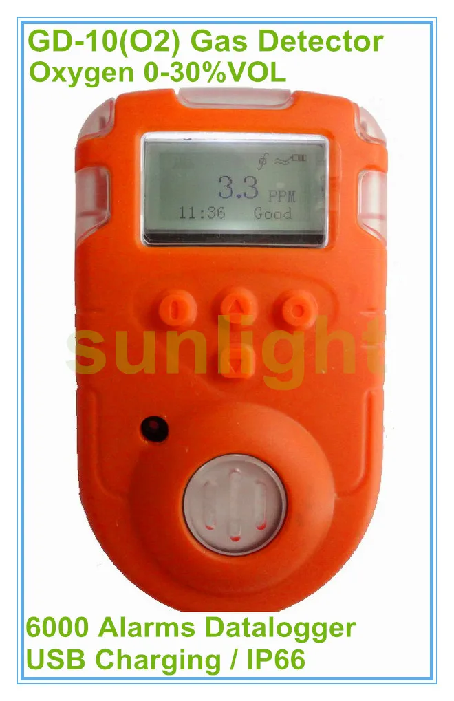 Digital Oxygen Detector 0 30VOL O2 with Alarms Datalogger and USB