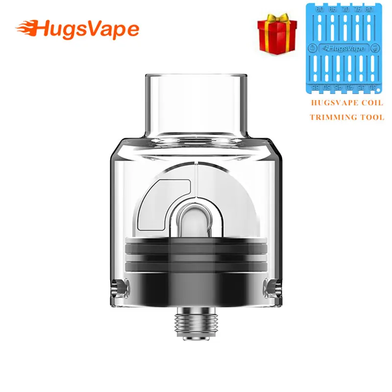 

Original Newest Vape HugsVape Ring Lord RDA 27mm Tornado airflow 510/Squomk pin vs Loop RDA vaporizer atomizer Fit 510 E Cigs