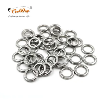 

New Product 100Pcs/B Fishing Solid Ring Stainless Steel Fishing Lure Ring Fishing Accessories Lure Accessories 304 Material