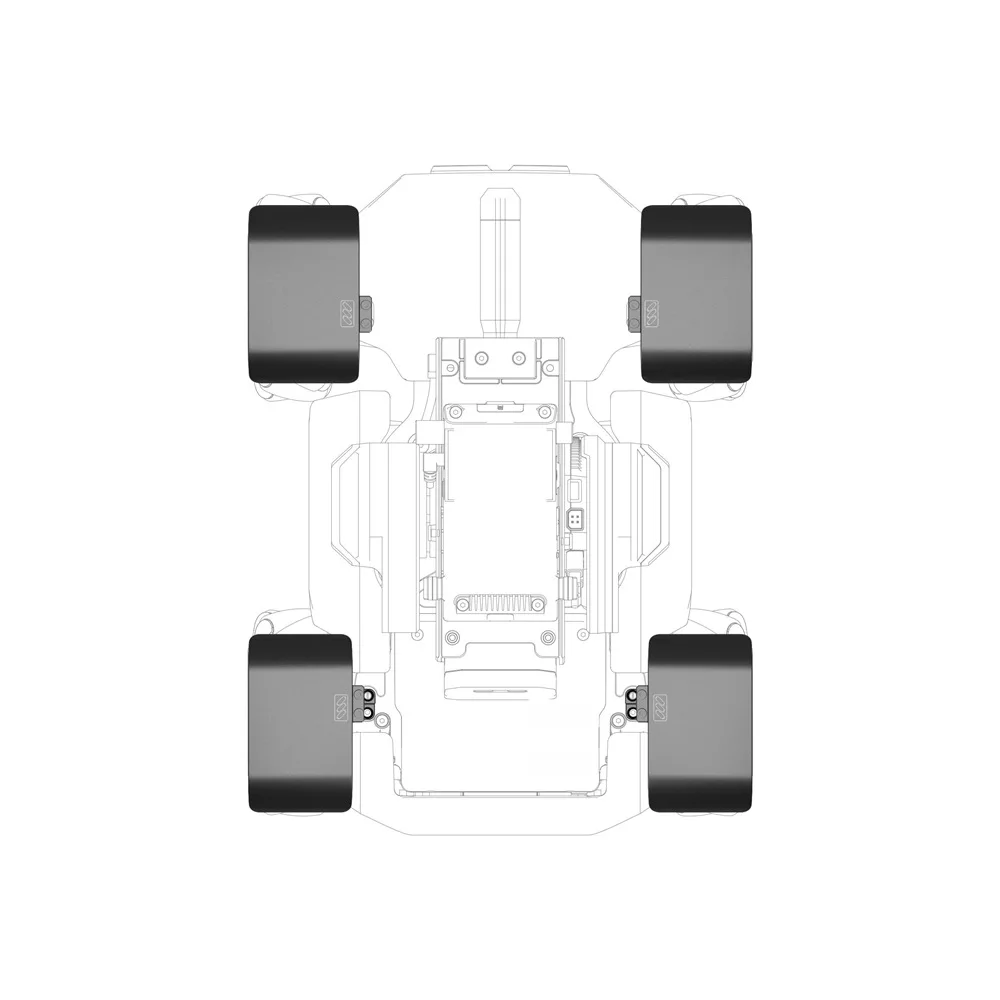 Для DJI RoboMaster S1 Алюминиевый сплав колеса крылья CNC защитные части толщина 2,5 мм винт из нержавеющей стали для RoboMaster S1