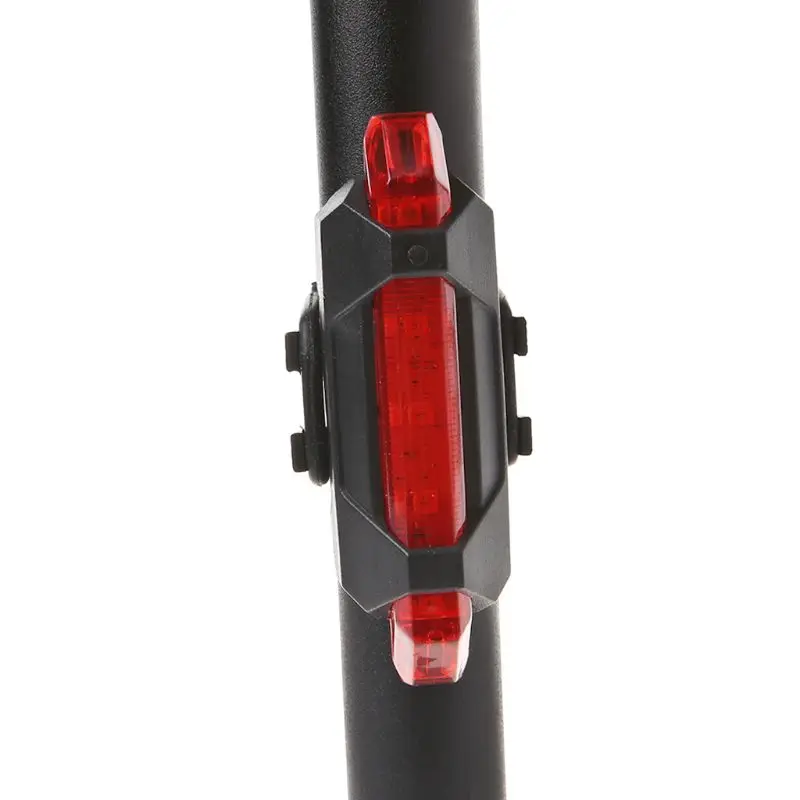 Discount Outdoor Bike Bicycle light LED Tail Light Cycling Rear Tail Safety Warning Light USB Rechargeable Mountain Bike Cycling Light 7