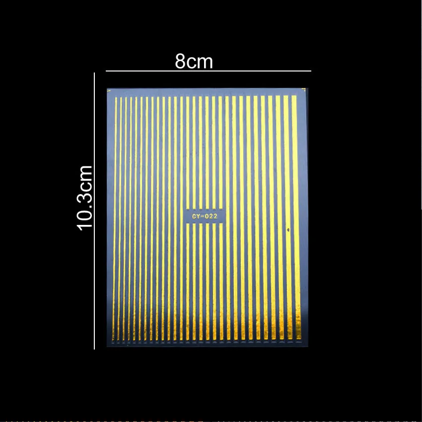 1 шт Золотая Серебряная лента для дизайна ногтей, металлическая полоскающая лента, многоразмерная полоскающая лента для ногтей, маникюрные наклейки для ногтей ZJT3014
