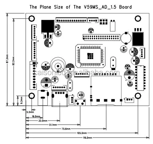 Плата медиаплеера MV59BAD с SD USB Медиа-плеером для ЖК-панели с 1440X900 CCFL LVDS raspberry pi