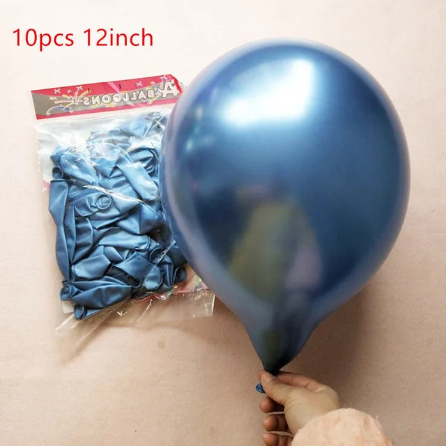 1 шт. одноразовая пластиковая скатерть с изображением русалки, скатерть на стол для мальчика с днем рождения 180*108 см - Цвет: Latex Balloons 10pcs