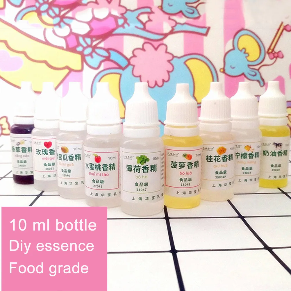 10 мл/бутылка слайм съедобный вкус DIY Развивающие игрушки для детей моделирование глина запах сделать ваш запах слизи