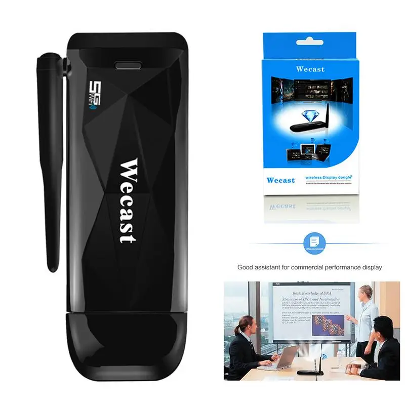  Wecast 2.4/5G Wireless WIFI Miracast Airplay DLNA Display TV Dongle RK3036 Mirroring 1080P HDMI Str