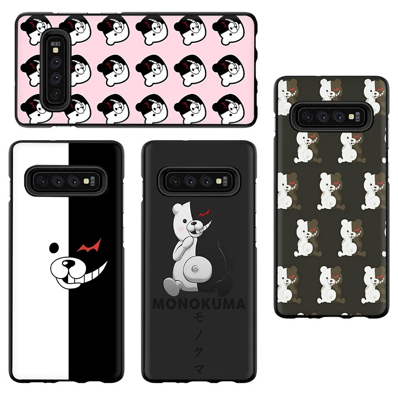 Danganronpa Monokuma мягкий чехол для телефона с изображением цветов Samsung S6 S7 край S8 S9 10