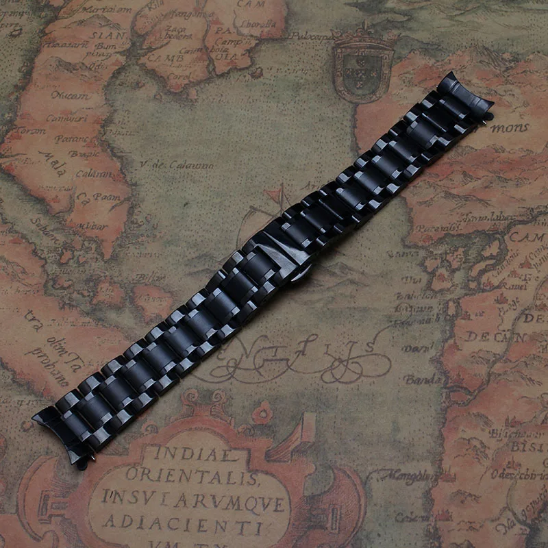 Black Metal Stainless steel Watchbands Straps Bracelets with curved end Watch band 14mm 15mm 16mm 17mm 18mm 19mm 20mm 21mm 22mm Black Metal Stainless steel Watchbands Straps Bracelets with curved end Watch band 14mm 15mm 16mm 17mm 18mm 19mm 20mm 21mm 22mm