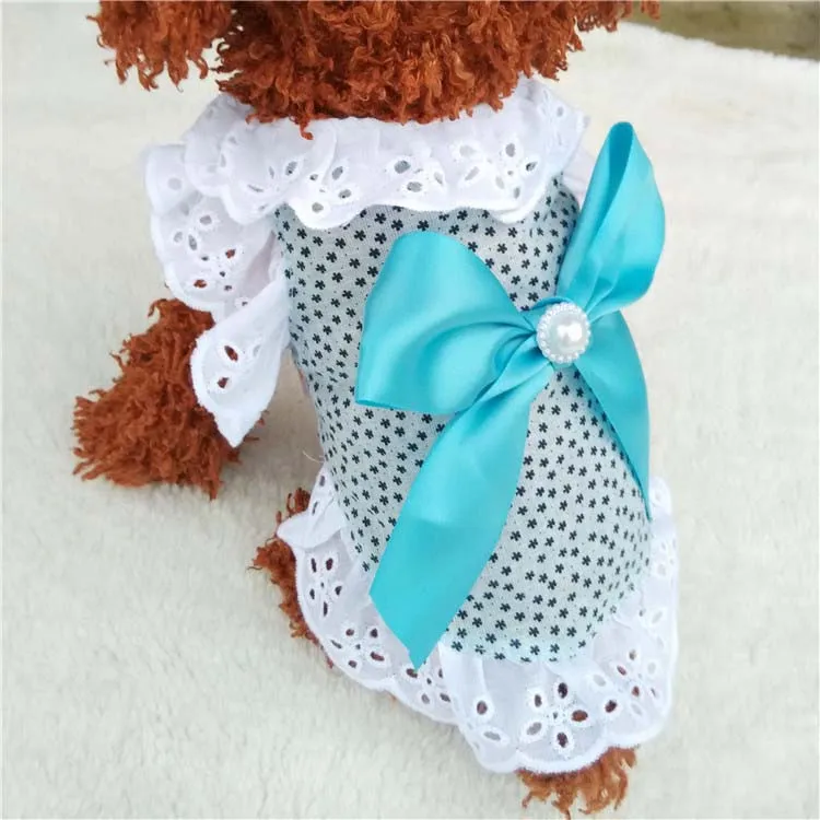 Summer New Cat Dog Clothes Puppy Dog Princess Dress Shirt With Nylon Lace Sexy Breathable Pet Clothing for Chihuahua Teddy XS S M L XL7