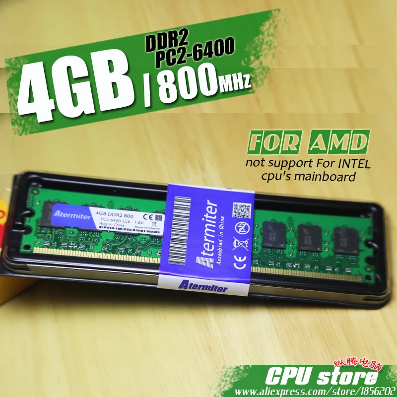 Новинка, 4 Гб DDR2 PC2-6400, 800 МГц, для настольных ПК, Память DIMM, оперативная память, 240 контактов, для системы AMD, высокая совместимость, каждая сторона, 8 чипов