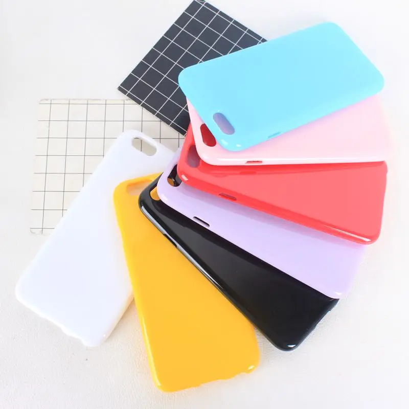 

Plain phone case for iphone 6s 6 plus Ultrathin Soft TPU For iphone 7plus 8Plus 7 8 case Candy For iphone 5s se 5 Cover Coque