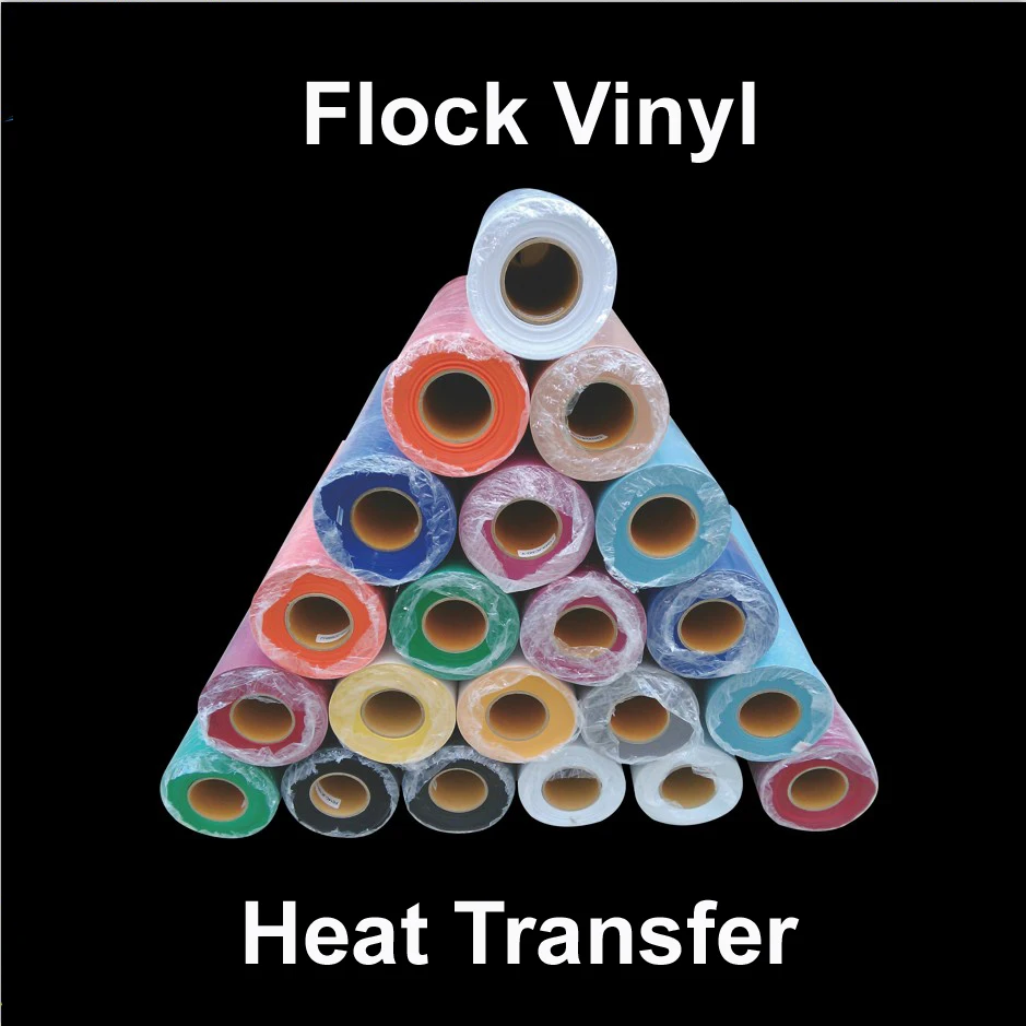 

Free shipping 1 sheet 10"x20"/25cmx50cm Flock Heat Transfer Vinyl Flocking Heat Press Machine T-shirt Iron On HTV Printing