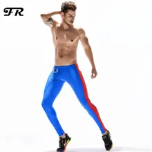 FR Новые мужские блестящие стрейч с низкой талией длинные брюки, сексуальные новые обтягивающие колготки мужские s Леггинсы Брюки